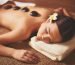 Portrait of young female lying in spa salon during beauty procedure